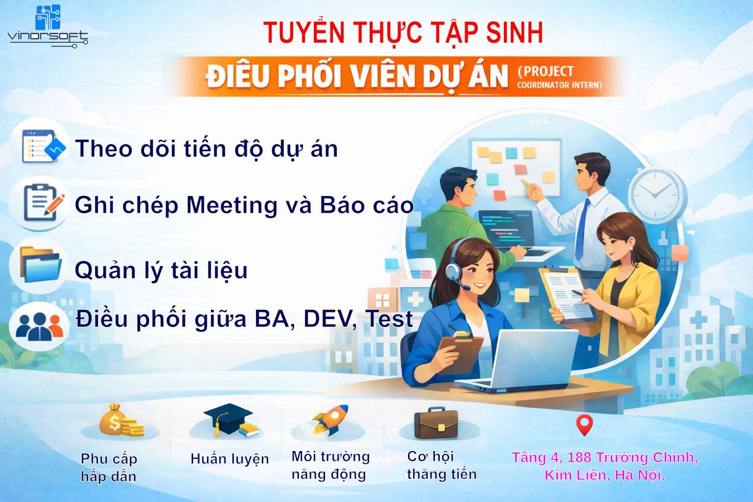 Thực tập Điều phối viên dự án
